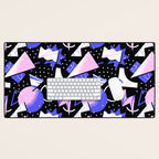Abstract geometric shape modern pattern art Desk Mat Gallery Image 1