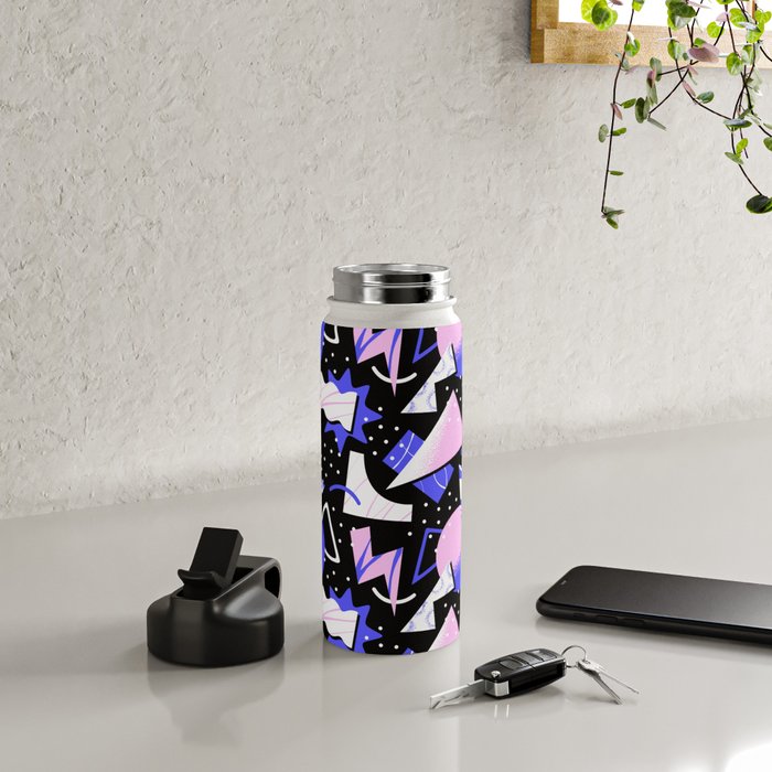Abstract geometric shape modern pattern art Water Bottle Gallery Image 4