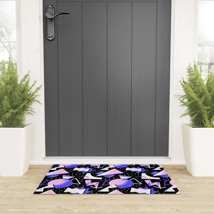 Abstract geometric shape modern pattern art Welcome Mat Gallery Image 3