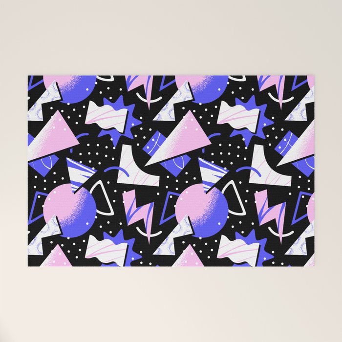 Abstract geometric shape modern pattern art Welcome Mat Gallery Image 1