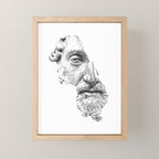 MARCUS AURELIUS ANTONINUS AUGUSTUS / black / white Mini Art Print Gallery Image 1