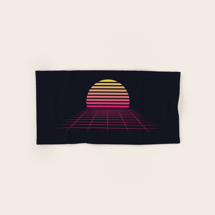 Retrowave sunset 2 / 80s - 90s Retro Bath Towel Gallery Image 1