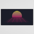 Retrowave sunset 2 / 80s - 90s Retro Desk Mat Gallery Image 3