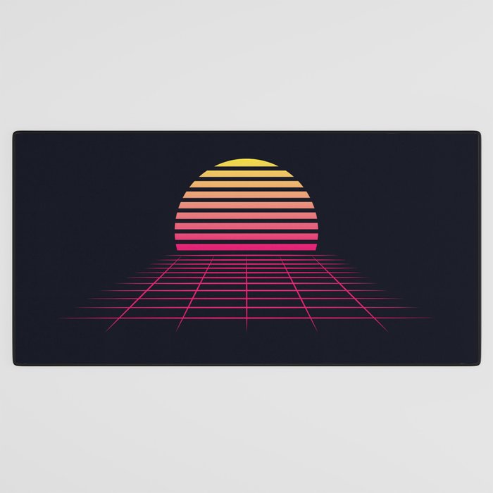 Retrowave sunset 2 / 80s - 90s Retro Desk Mat Gallery Image 3