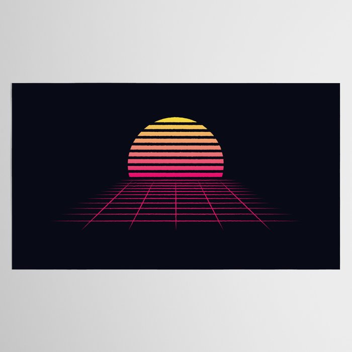 Retrowave sunset 2 / 80s - 90s Retro Tablecloth Gallery Image 2