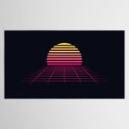 Retrowave sunset 2 / 80s - 90s Retro Tablecloth Gallery Image 2
