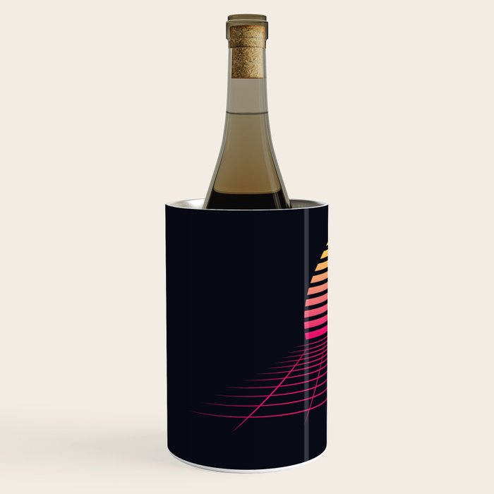 Retrowave sunset 2 / 80s - 90s Retro Wine Chiller Gallery Image 2