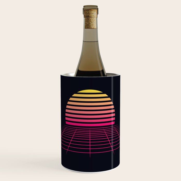 Retrowave sunset 2 / 80s - 90s Retro Wine Chiller Gallery Image 1