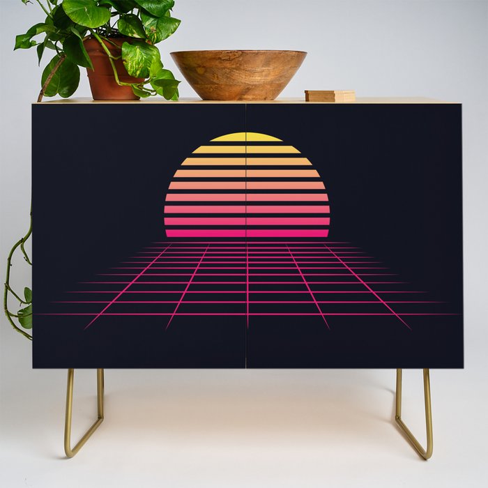 Retrowave sunset 2 / 80s - 90s Retro Credenza Gallery Image 1