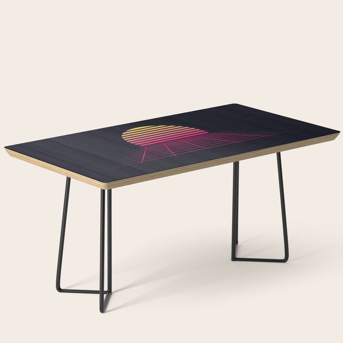 Retrowave sunset 2 / 80s - 90s Retro Coffee Table Gallery Image 1