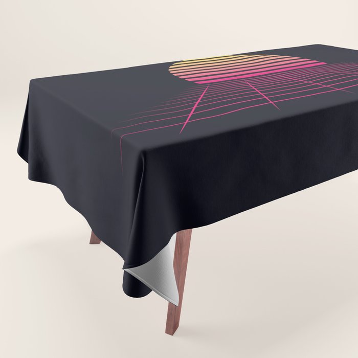 Retrowave sunset 2 / 80s - 90s Retro Tablecloth Gallery Image 1