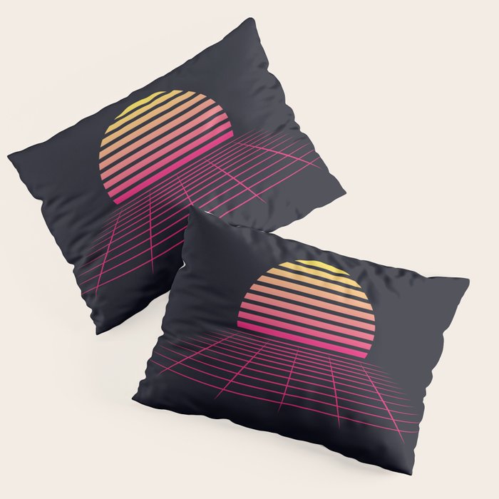 Retrowave sunset 2 / 80s - 90s Retro Pillow Sham Gallery Image 1