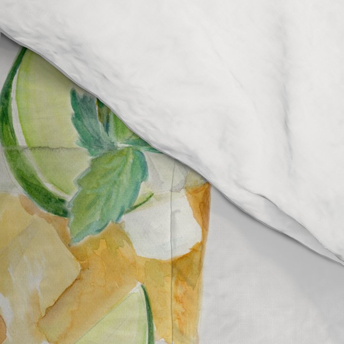 Classic Watercolor Cocktails Drinks Comforter Gallery Image 4