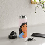 Girl With Snake T-Shirt Water Bottle Gallery Image 4