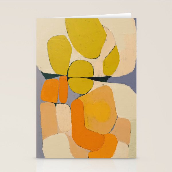 Mid Century Organic Shapes II Stationery Card Gallery Image 2