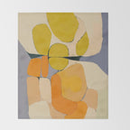 Mid Century Organic Shapes II Throw Blanket Gallery Image 2