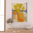 Mid Century Organic Shapes II Wall Tapestry Gallery Image 2