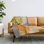 Mid Century Organic Shapes II Throw Blanket Gallery Image 1