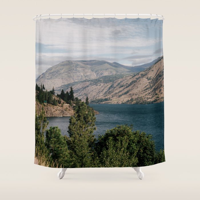 Lake Chelan Shower Curtain Gallery Image 1