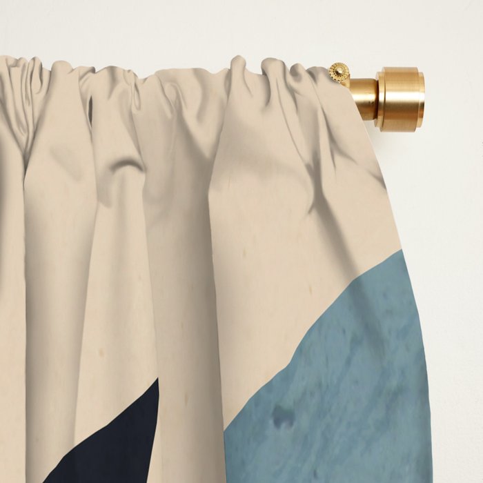 Abstract Art Tropical Leaf Window Curtain Gallery Image 2