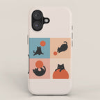 Cat and Sun 2x2 iPhone Case Gallery Image 1