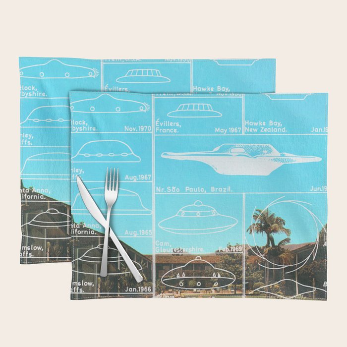 60s UFO sightings Placemat Gallery Image 1