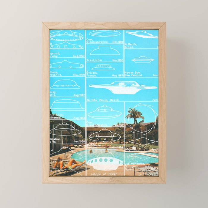 60s UFO sightings Mini Art Print Gallery Image 1