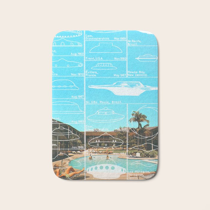 60s UFO sightings Bath Mat Gallery Image 1