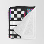 Vaporwave glitch 2 - 80s / 90s Retro Throw Blanket Gallery Image 3