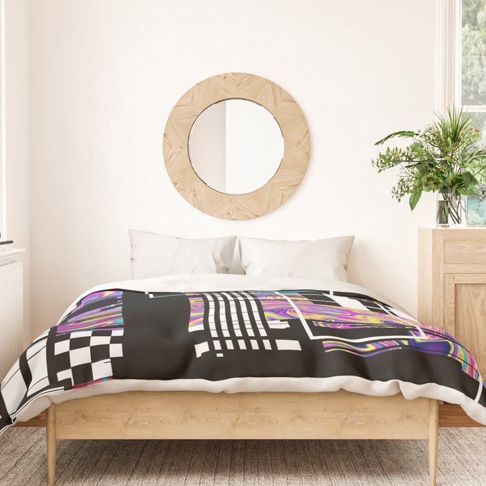 Vaporwave glitch 2 - 80s / 90s Retro Duvet Cover Gallery Image 3