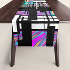 Vaporwave glitch 2 - 80s / 90s Retro Table Runner Gallery Image 1