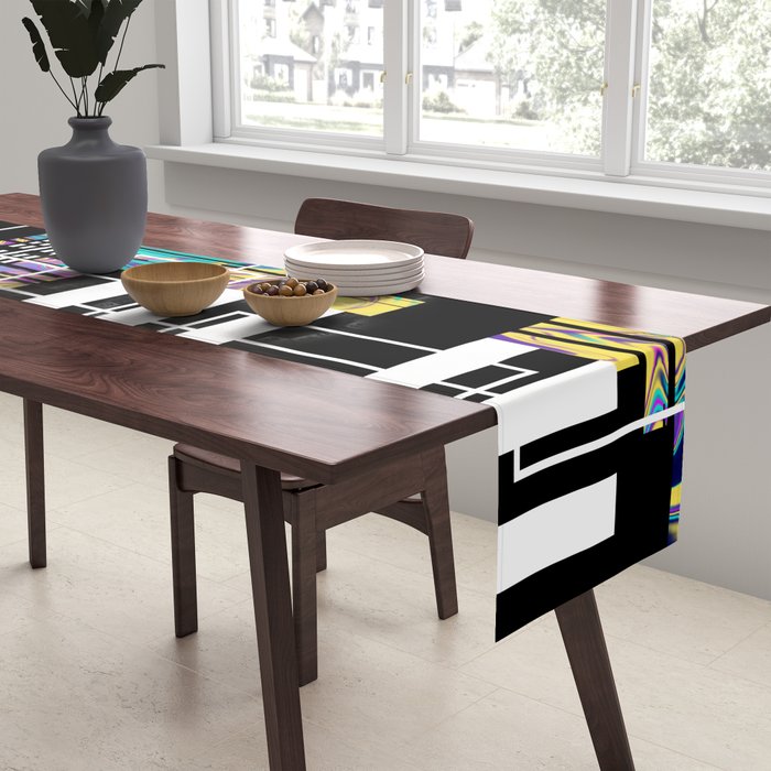 Vaporwave glitch 2 - 80s / 90s Retro Table Runner Gallery Image 2