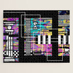 Vaporwave glitch 2 - 80s / 90s Retro Jigsaw Puzzle Gallery Image 1