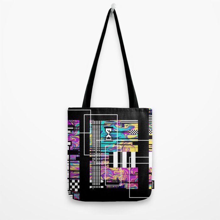 Vaporwave glitch 2 - 80s / 90s Retro Tote Bag Gallery Image 2