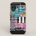 Vaporwave glitch 2 - 80s / 90s Retro iPhone Case Gallery Image 1