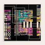 Vaporwave glitch 2 - 80s / 90s Retro Wood Wall Art Gallery Image 1