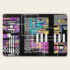 Vaporwave glitch 2 - 80s / 90s Retro Cutting Board Gallery Image 1