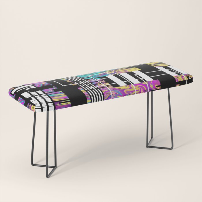 Vaporwave glitch 2 - 80s / 90s Retro Bench Gallery Image 1