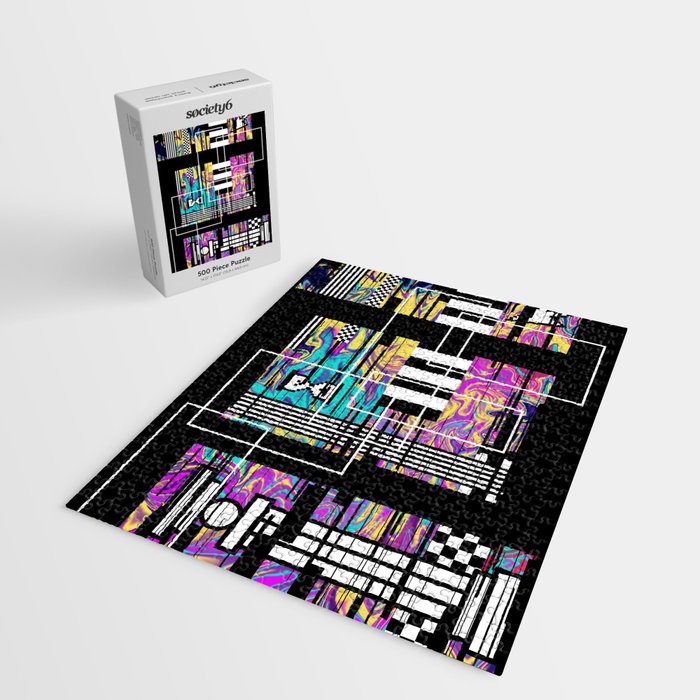 Vaporwave glitch 2 - 80s / 90s Retro Jigsaw Puzzle Gallery Image 2