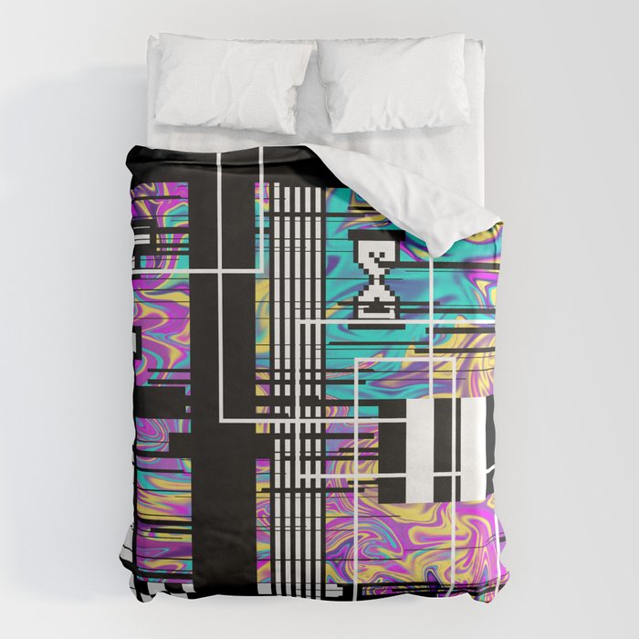 Vaporwave glitch 2 - 80s / 90s Retro Duvet Cover Gallery Image 6