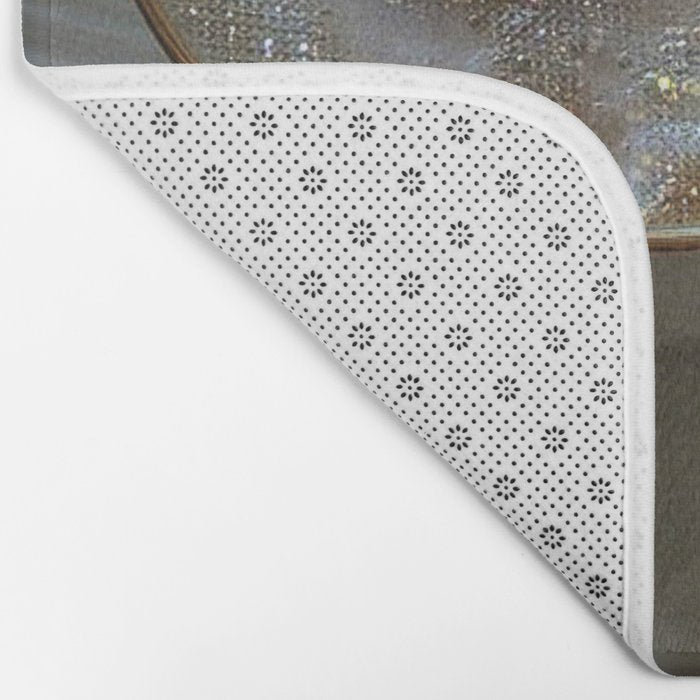 CAPPUCCINO FOR ANYONE? | coffee | morning | aesthetic | Parisian | gold | beige | collage | glitter  Bath Mat Gallery Image 2