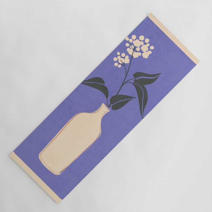 Minimal Abstract Art Vase Flower 14 Yoga Mat Gallery Image 1