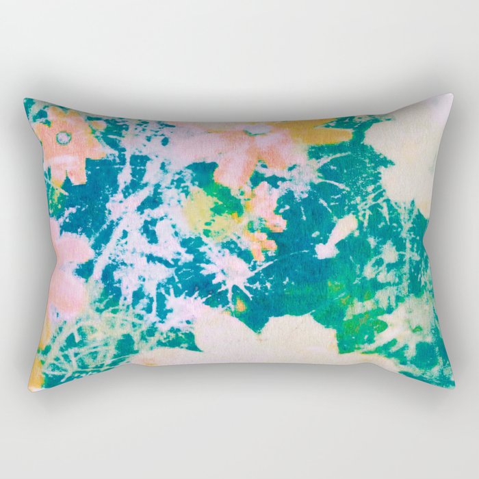 double exposure floral #24 Rectangular Pillow Gallery Image 1