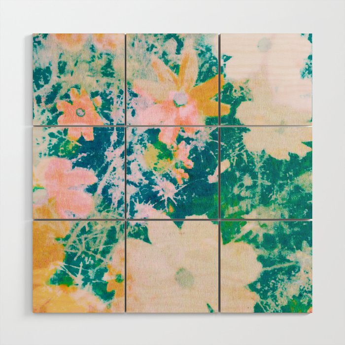double exposure floral #24 Wood Wall Art Gallery Image 1