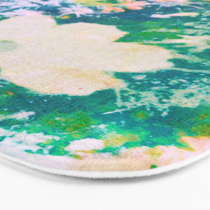 double exposure floral #24 Bath Mat Gallery Image 3