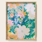 double exposure floral #24 Serving Tray Gallery Image 1