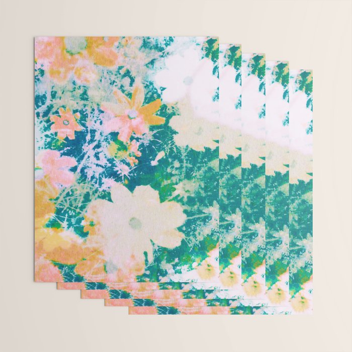 double exposure floral #24 Wrapping Paper Gallery Image 3