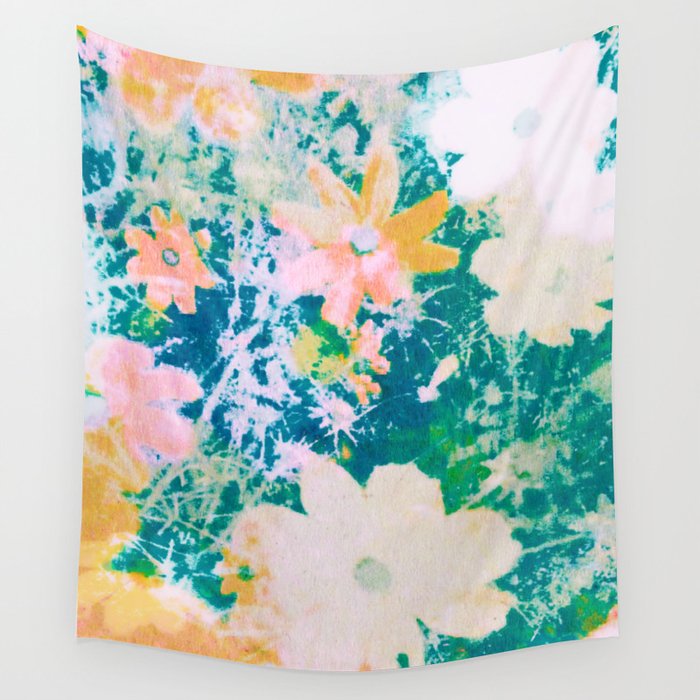 double exposure floral #24 Wall Tapestry Gallery Image 1