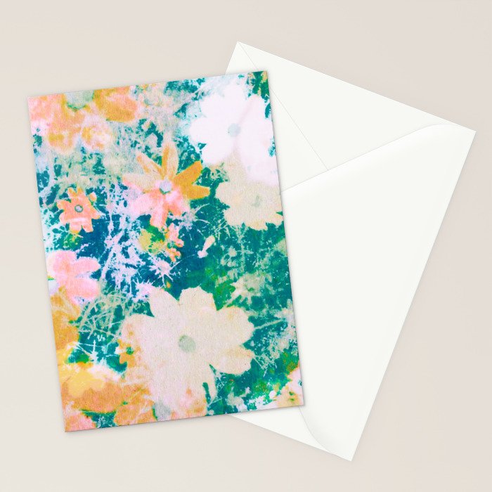 double exposure floral #24 Stationery Card Gallery Image 2