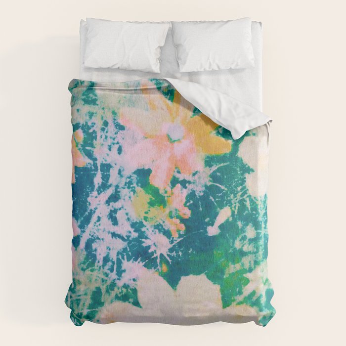 double exposure floral #24 Duvet Cover Gallery Image 1